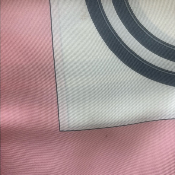 HERMES Carre 90 Scarf "BRIDES de GALA par" Silk Pink and White Authentic - Picture 12 of 12
